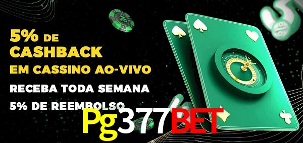Promoções do cassino ao Vivo Pg377Bet